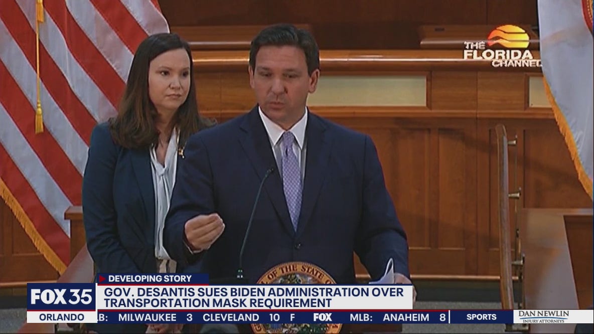 Florida sues over federal transportation mask mandate